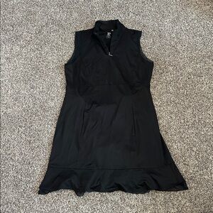 EP New York Women's Dress Golf Jersey Sleeveless Black Dress Built in shorts